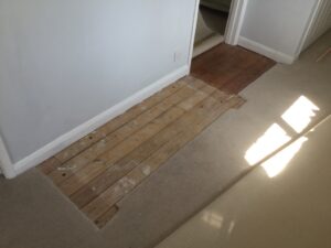 Carpet patch & replace before