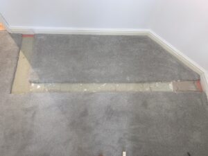 Carpet patch before
