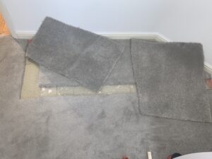 Carpet patch progress